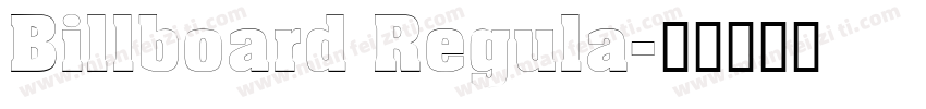 Billboard Regula字体转换